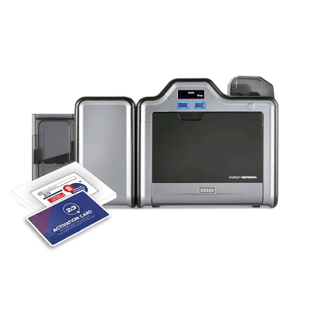 Fargo HDP5000e Printer Kartu ID Card Dual Side Cetak Dua Sisi 300dpi USB  New- Default