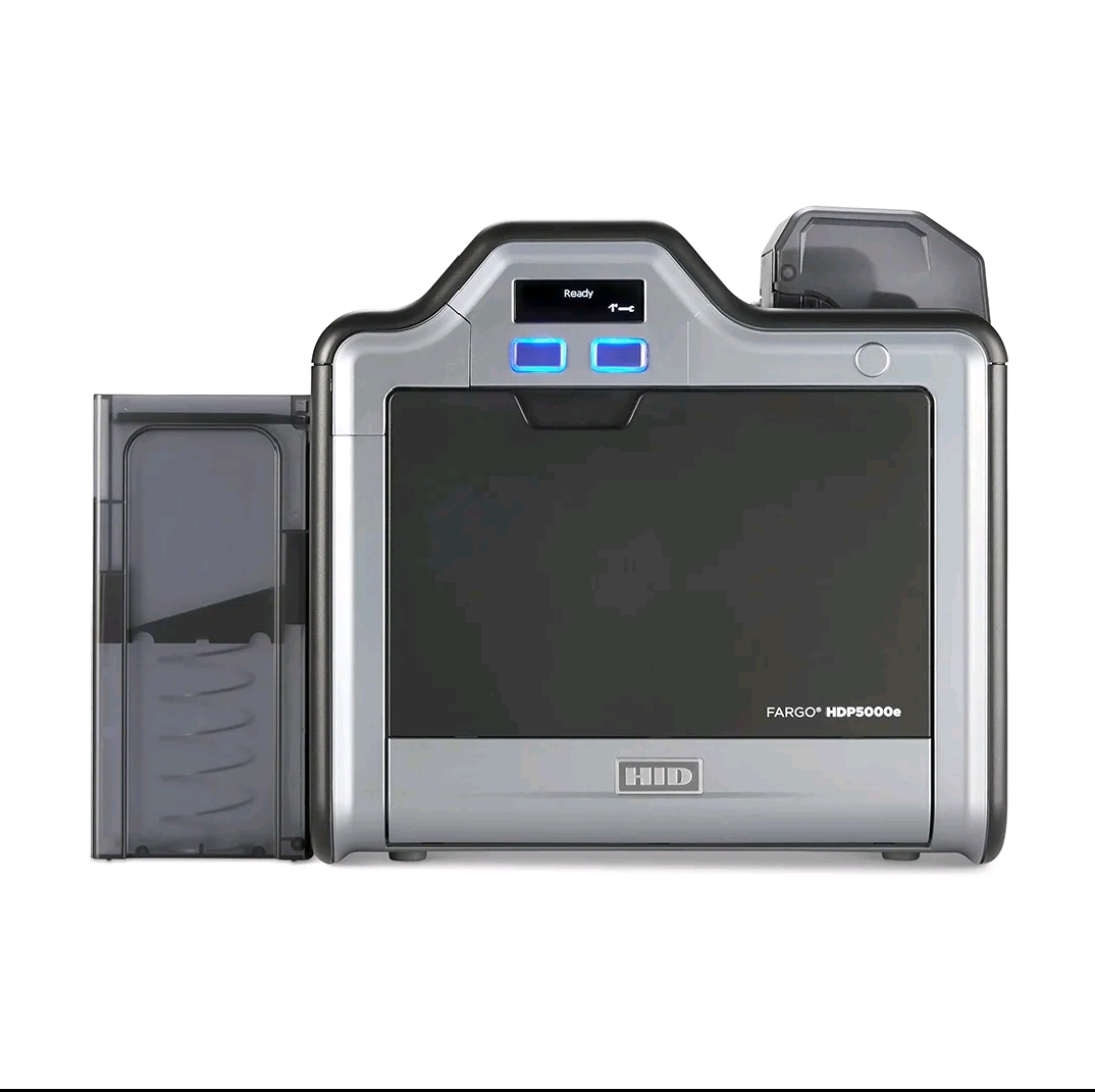 Fargo HDP5000e Printer ID Card Single Side Cetak Kartu Identitas Karyawan Pelajar 300dpi USB - Default New