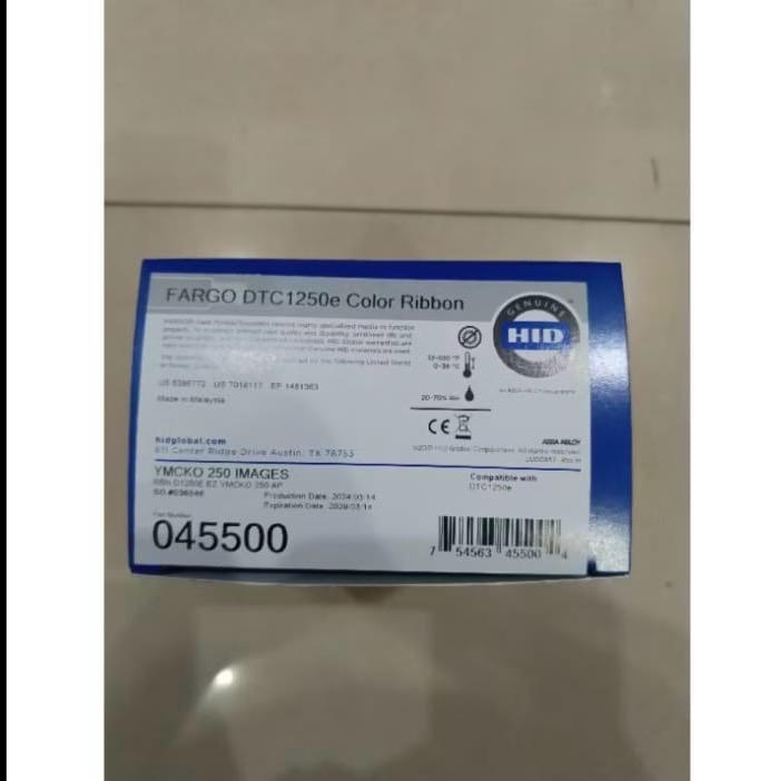Ribbon Color Fargo YMCKO 45500 / Fargo / 45500 / Ribbon Fargo DTC1250e